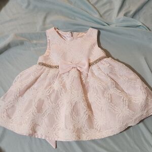 American Princess Light Pink Lace Dress with Bow